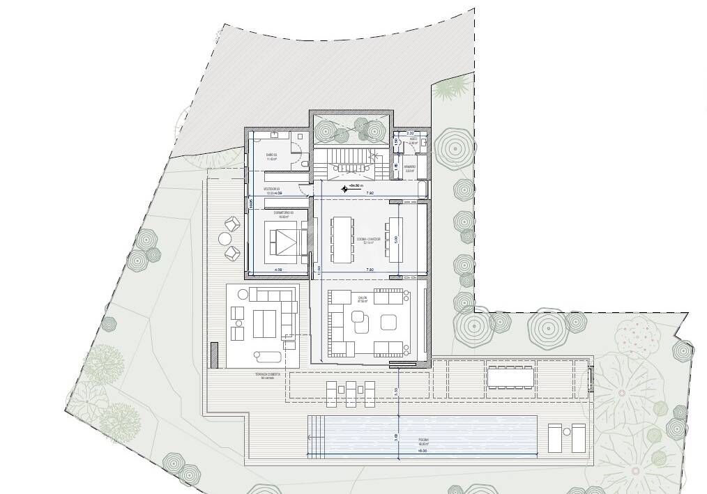 South-Facing Plot med projekt i El Rosario