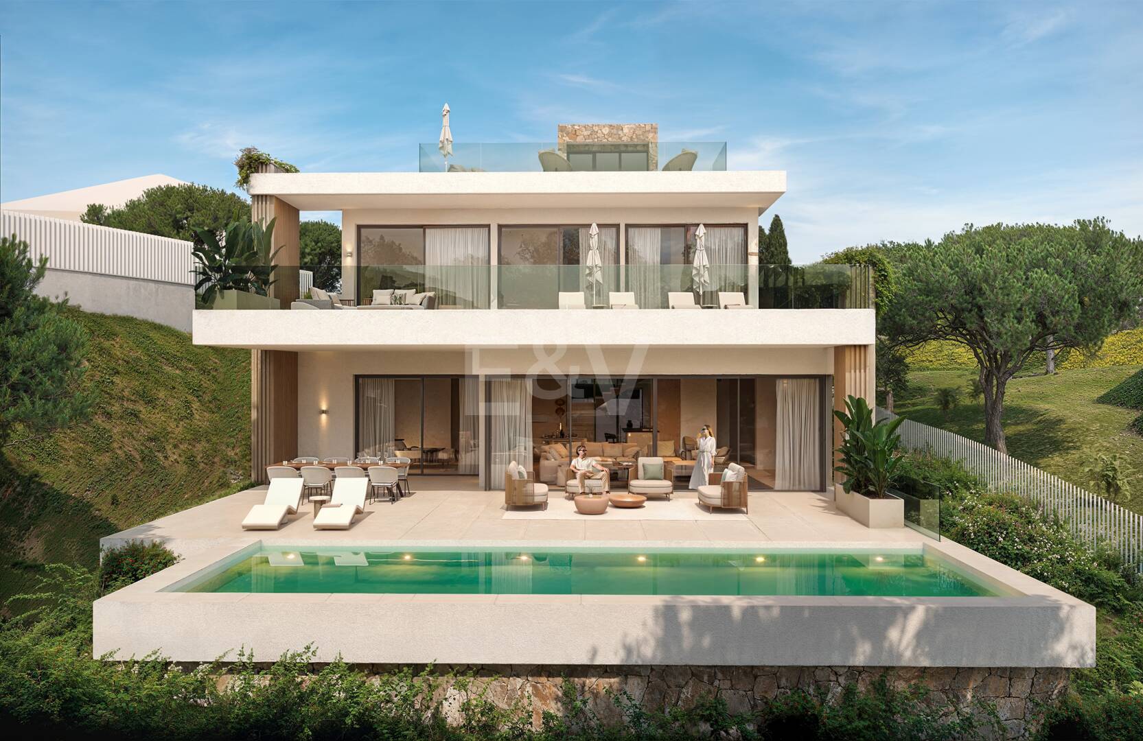 South Facing Plot with Project in El Rosario