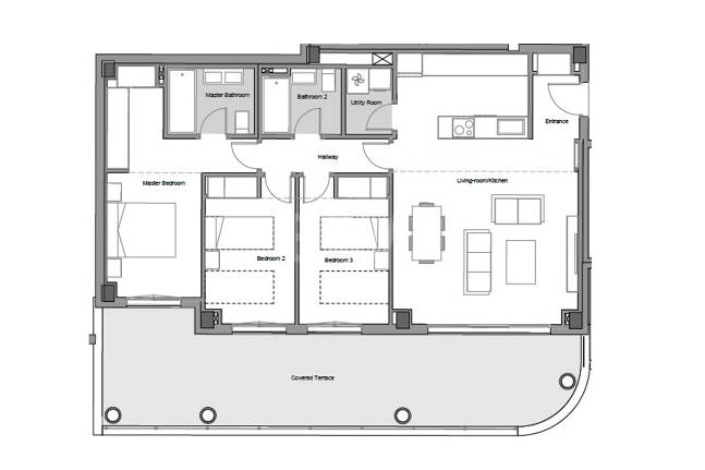 Lägenhet i Altos de los Monteros - Ny utveckling med havsutsikt