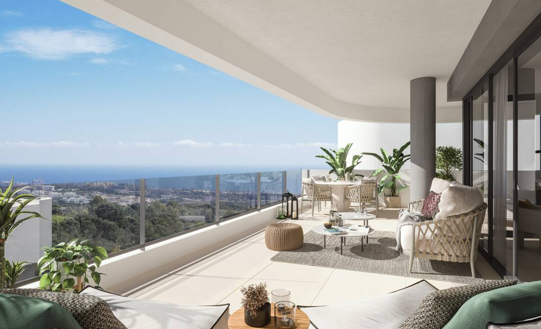 Apartamento en Altos de los Monteros - Nueva promoción con vistas al mar