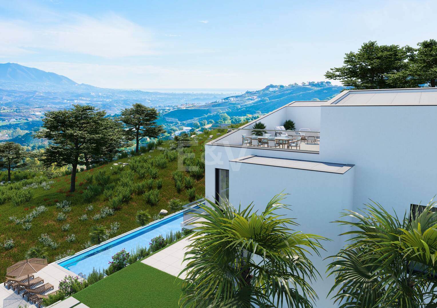 Exklusiv tomt i La Mairena med hisnande utsikt och projektalternativ