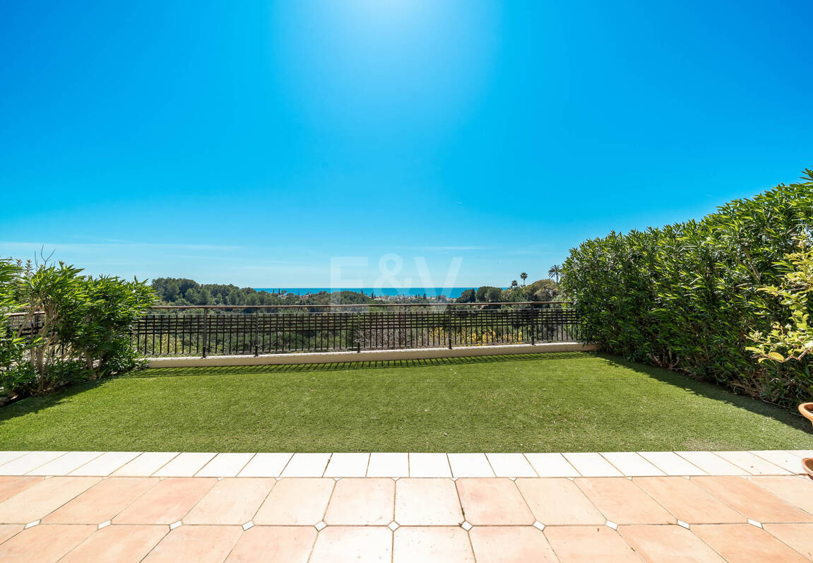 Exclusive Garden Apartment with Sea Views in Condado de Sierra Blanca