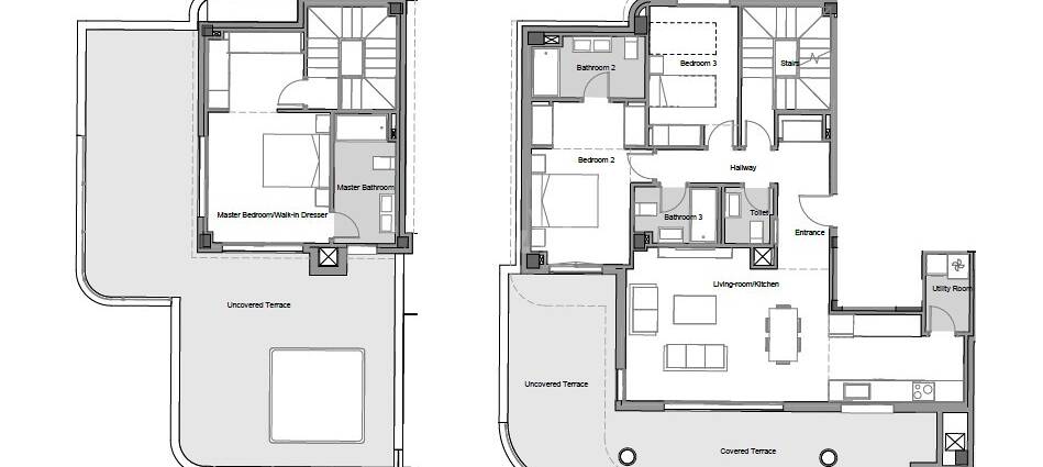 Penthouse i ny utveckling i Los Monteros Altos med havsutsikt