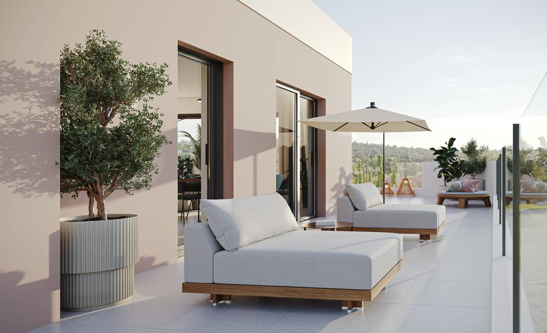 Ático en nueva promoción en Los Monteros Altos con vistas al mar