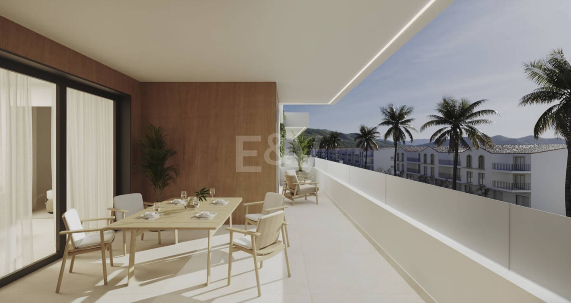 Bedroom Residence i San Pedro de Alcantara City Center med privat poolterrass