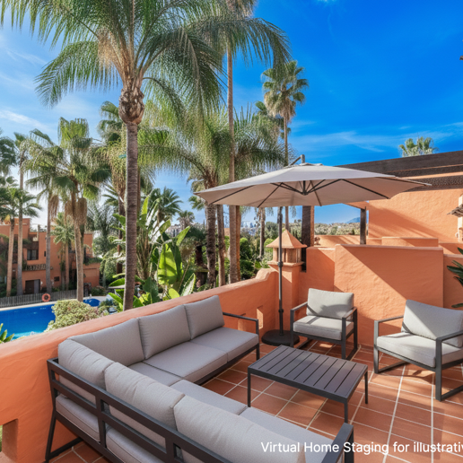 Doppelhaushälfte in einer geschlossenen Wohnanlage in der Nähe von Puente Romano