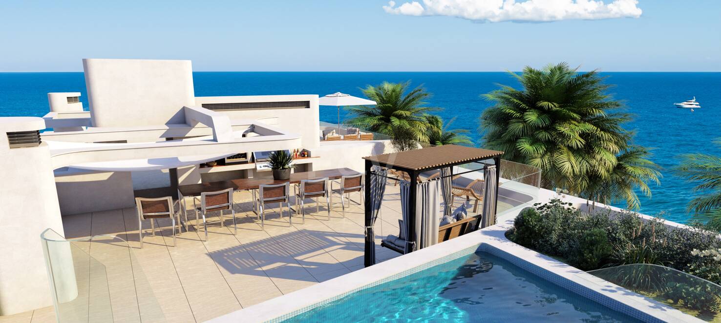 Exklusiv Duplex Retreat i Cabopino Prime Location nära Golf