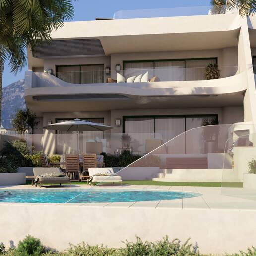 Duplex lägenhet med fantastisk utsikt i Cabopino