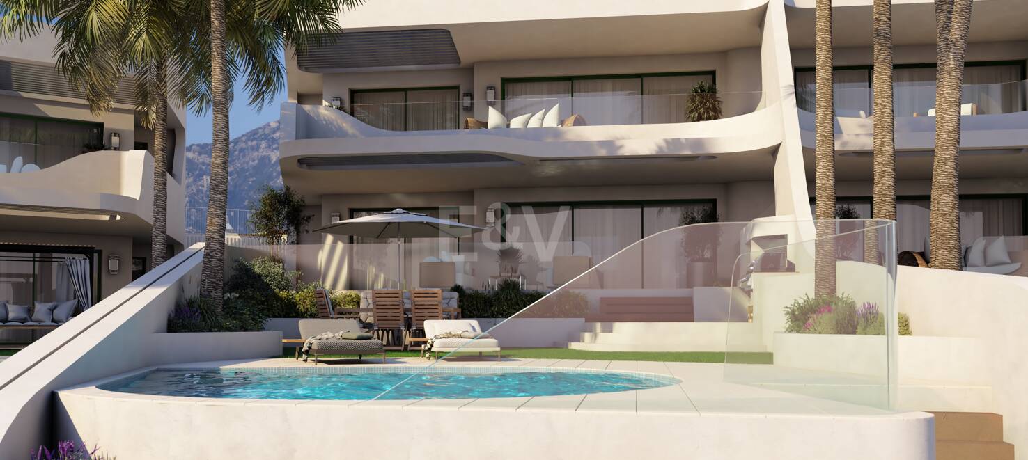 Duplex lägenhet med fantastisk utsikt i Cabopino