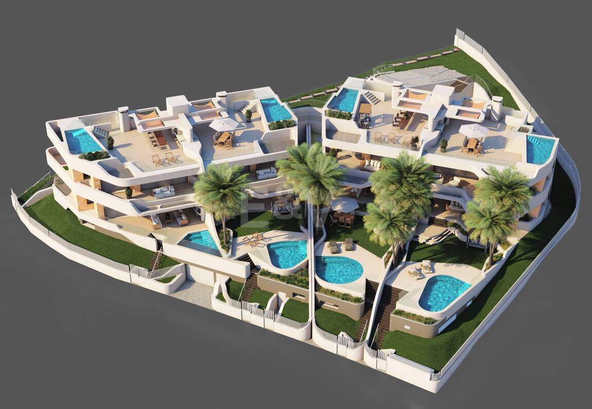 Duplex lägenhet med fantastisk utsikt i Cabopino