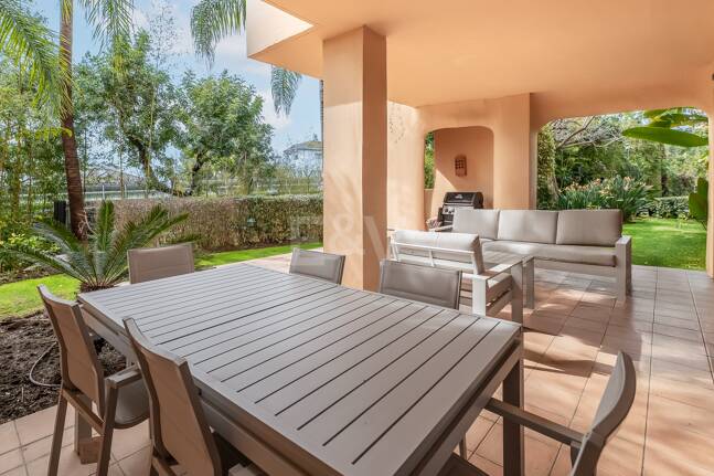 Sophisticated Garden Apartment in the Exclusive Mansion Club Community