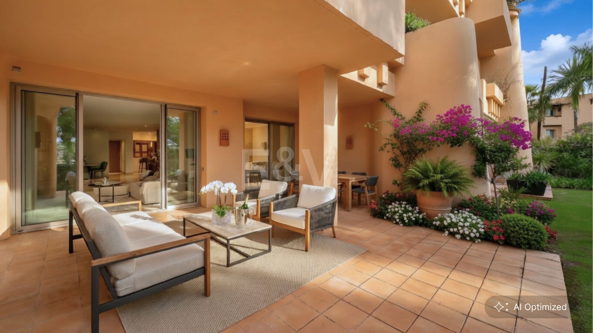 Sophisticated Garden Apartment in the Exclusive Mansion Club Community