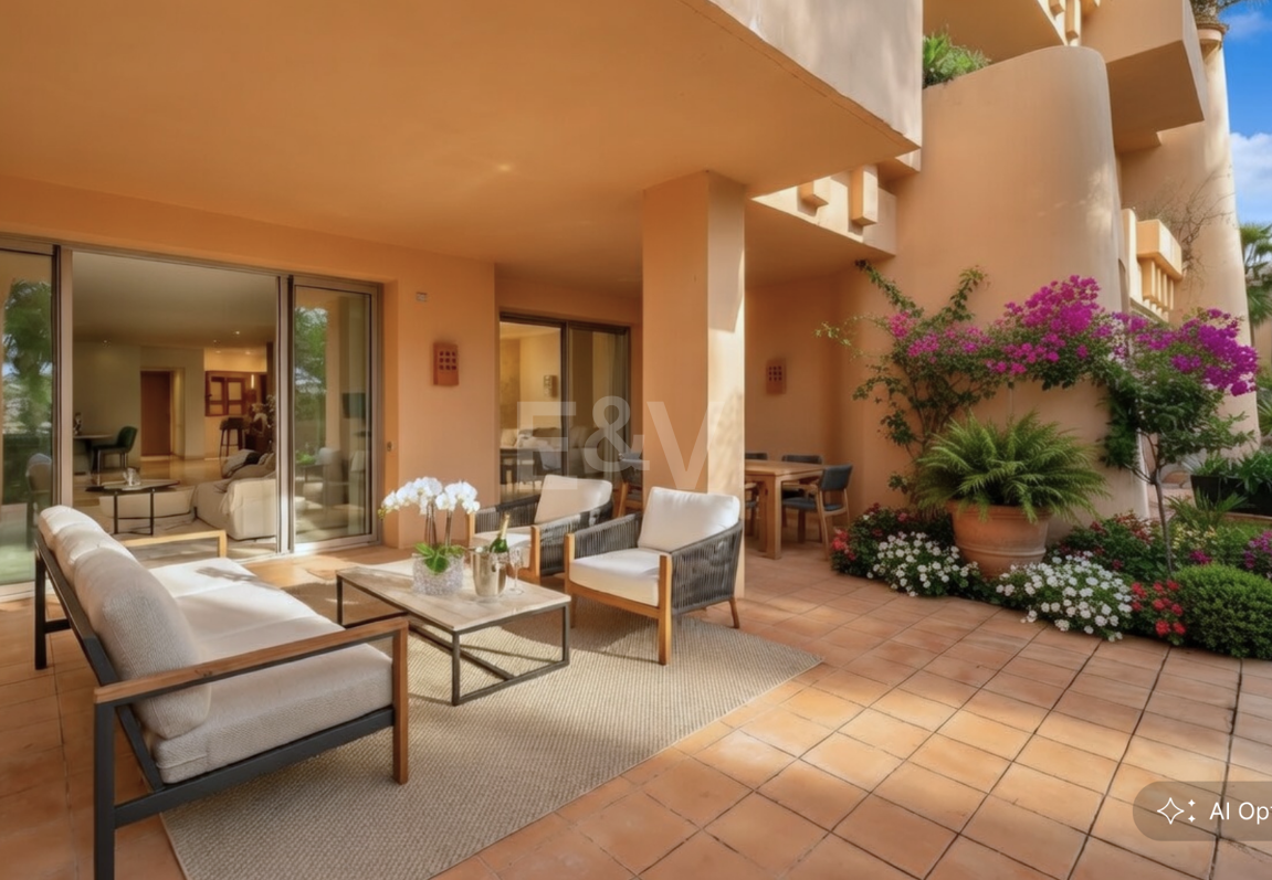 Sophisticated Garden Apartment in the Exclusive Mansion Club Community