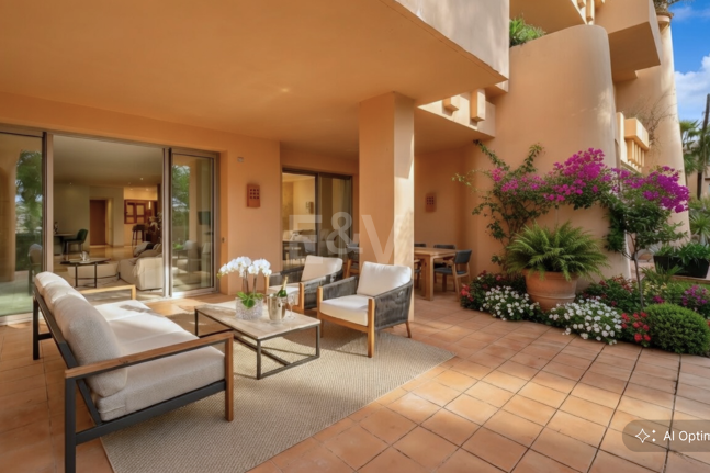 Sophisticated Garden Apartment in the Exclusive Mansion Club Community