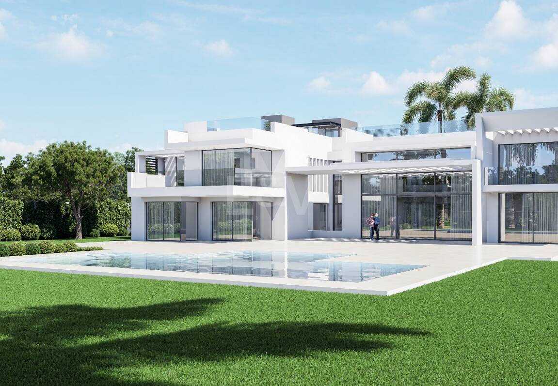 Exceptionell samtida nybyggd Villa bara några steg från stranden i Guadalmina Baja