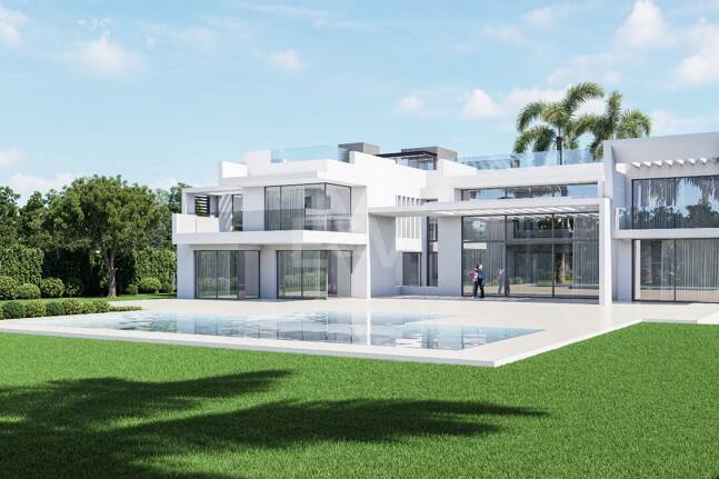 Exceptionell samtida nybyggd Villa bara några steg från stranden i Guadalmina Baja