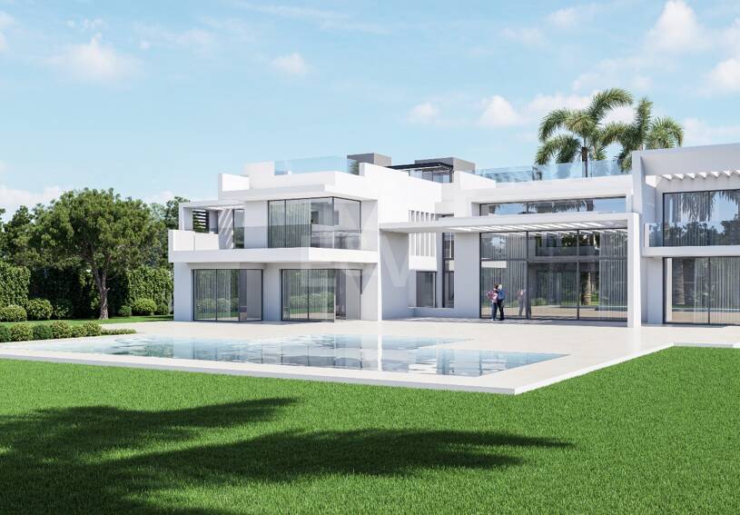 Exceptionell samtida nybyggd Villa bara några steg från stranden i Guadalmina Baja