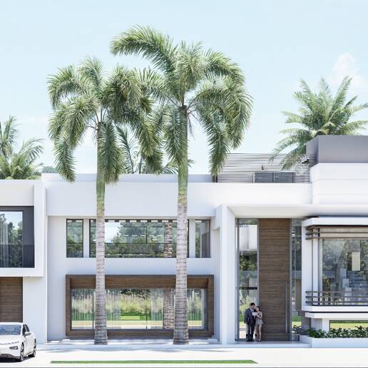 Exceptionell samtida nybyggd Villa bara några steg från stranden i Guadalmina Baja