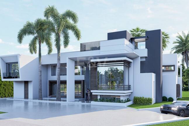 Exceptionell samtida nybyggd Villa bara några steg från stranden i Guadalmina Baja