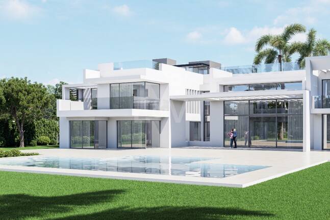 Exceptionell samtida nybyggd Villa bara några steg från stranden i Guadalmina Baja