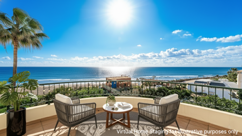 Luksusowy Frontline Beach Penthouse w Elvirii z widokiem na morze