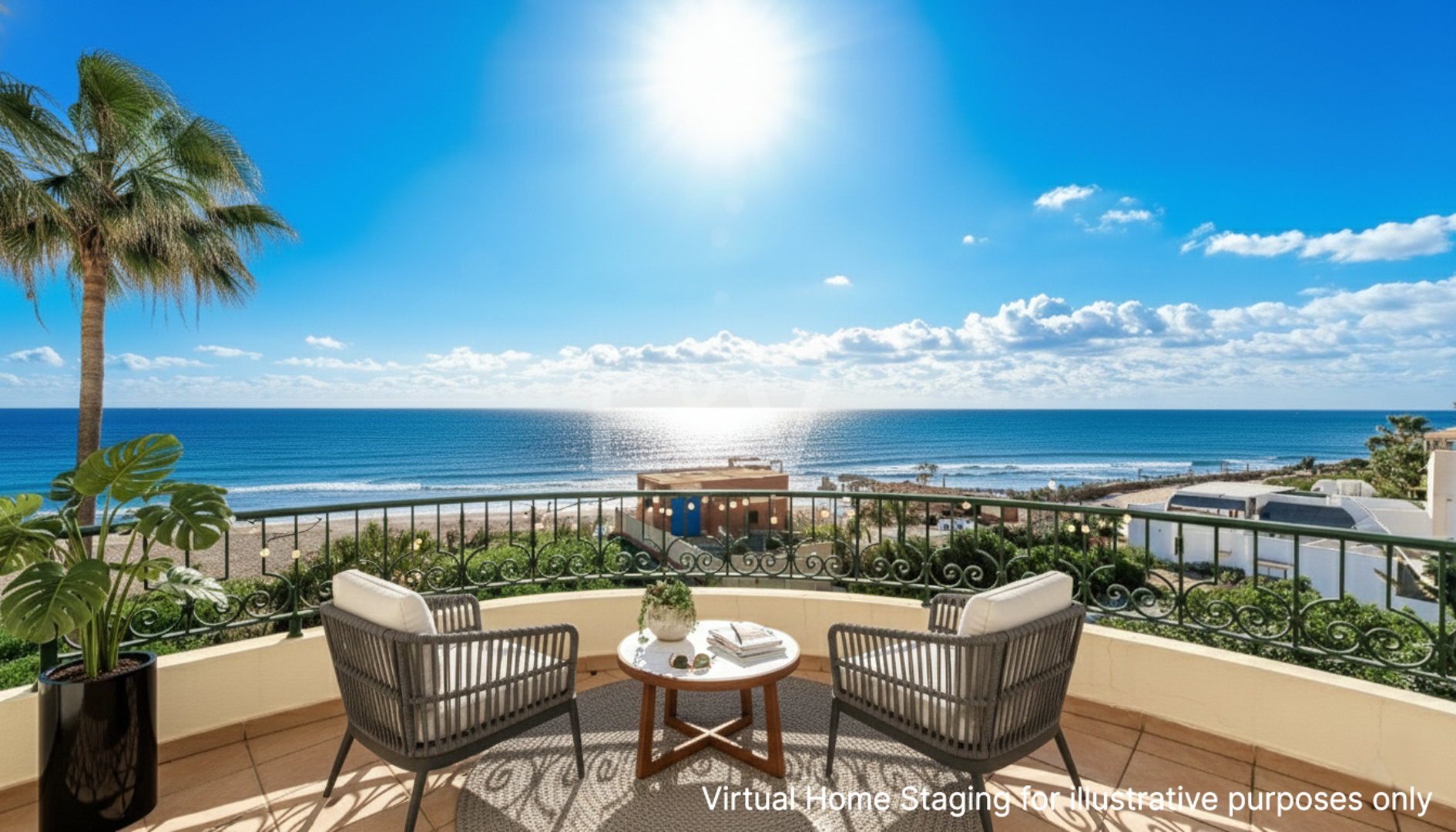 Ático de lujo en Elviria en primera línea con vistas al mar