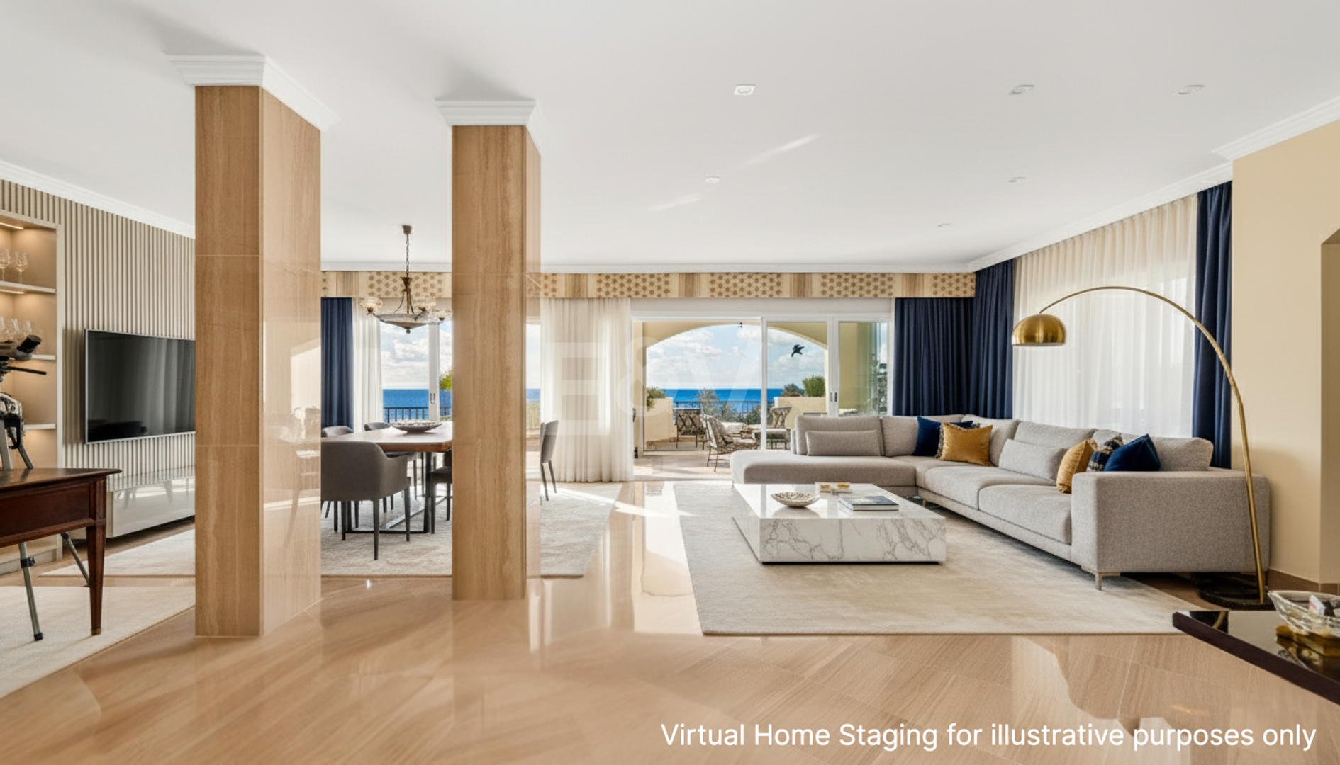 Ático de lujo en Elviria en primera línea con vistas al mar