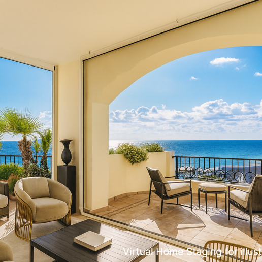 Lyx Frontline Beach Penthouse i Elviria med havsutsikt