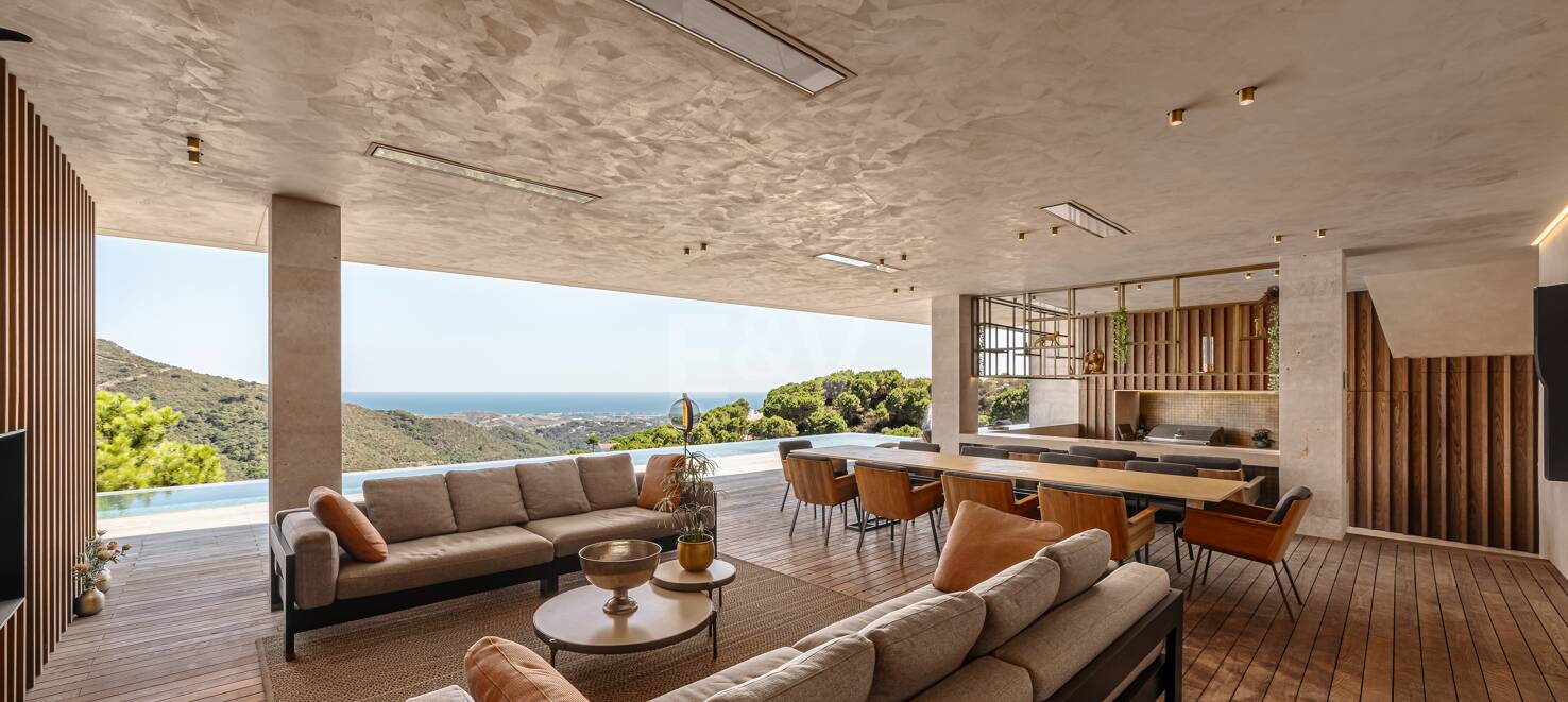 Espectacular villa con vistas panorámicas al mar en Monte Mayor
