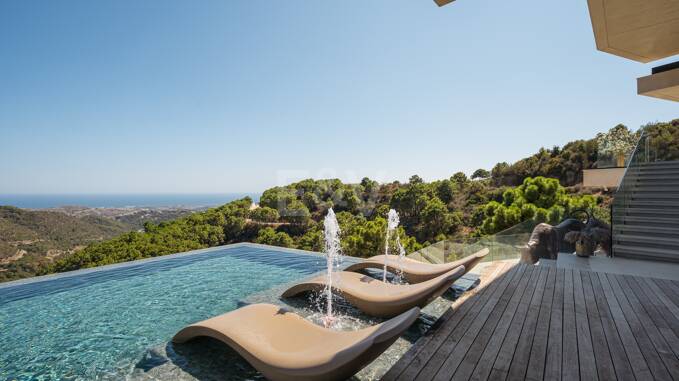 Espectacular villa con vistas panorámicas al mar en Monte Mayor