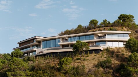 Spectaculaire villa avec vue panoramique sur la mer à Monte Mayor