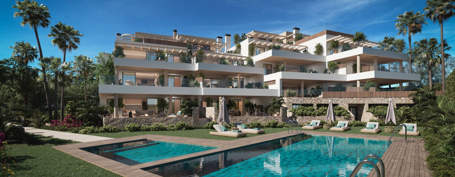 Apartamento de lujo en planta baja con piscina privada cerca de Cabopino golf