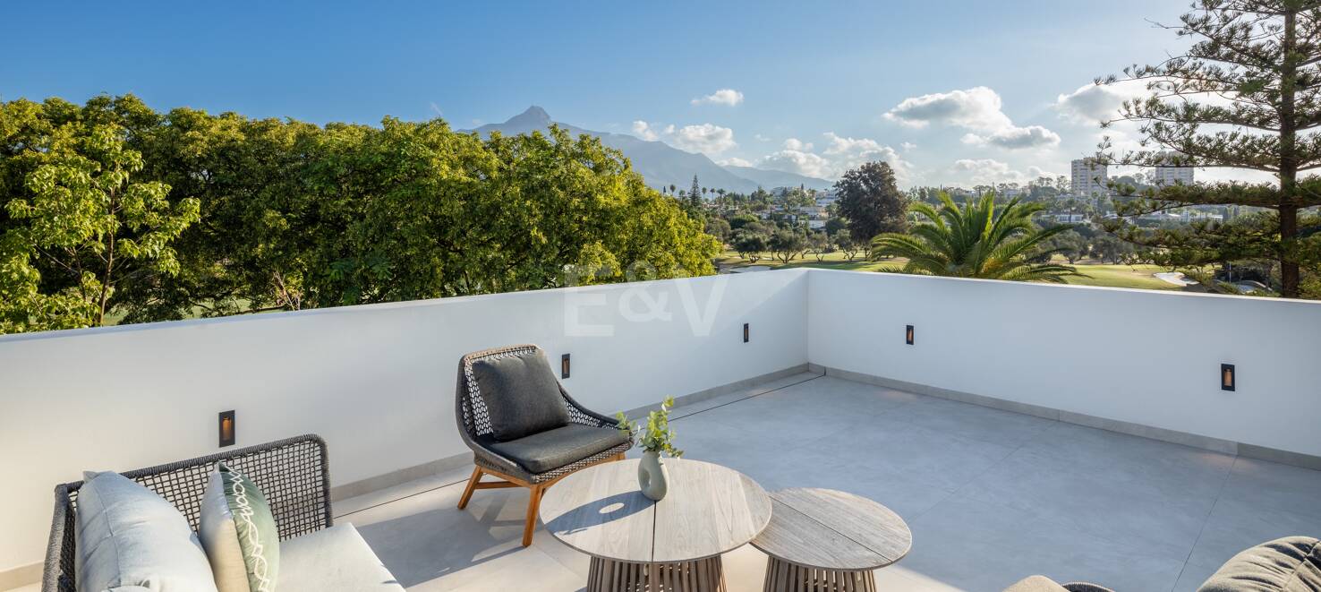 Lyx modern design Villa Frontline Golf i Las Brisas