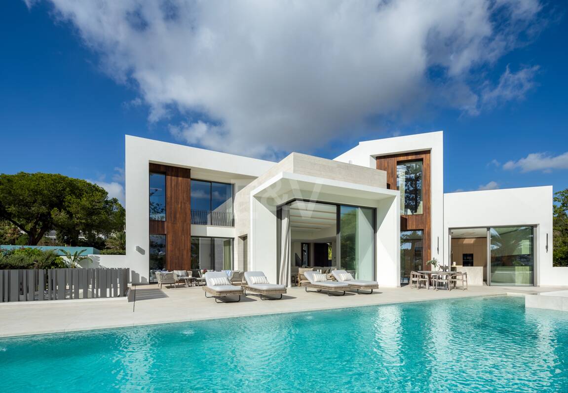 Lyx modern design Villa Frontline Golf i Las Brisas