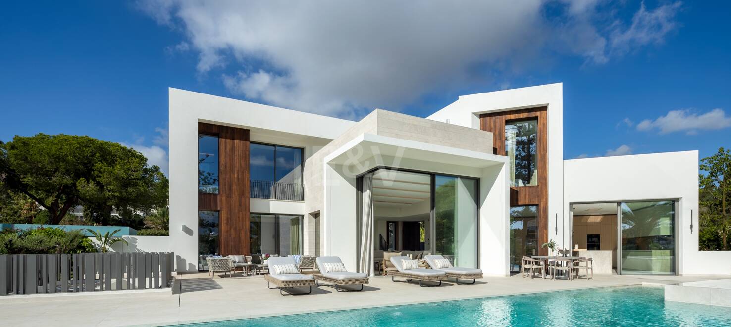 Lyx modern design Villa Frontline Golf i Las Brisas