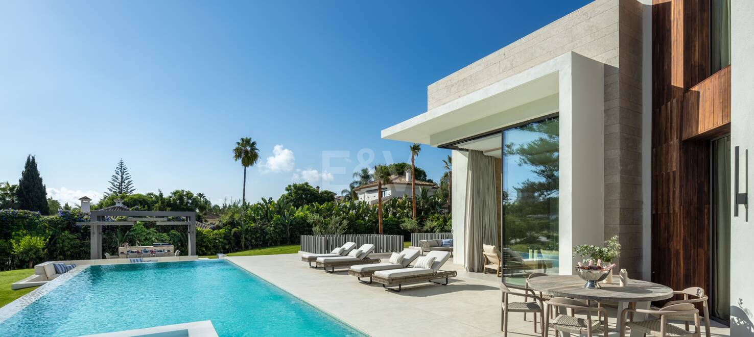 Lyx modern design Villa Frontline Golf i Las Brisas