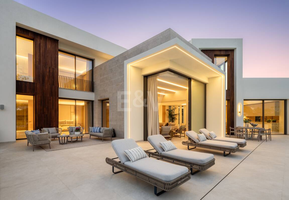 Lyx modern design Villa Frontline Golf i Las Brisas