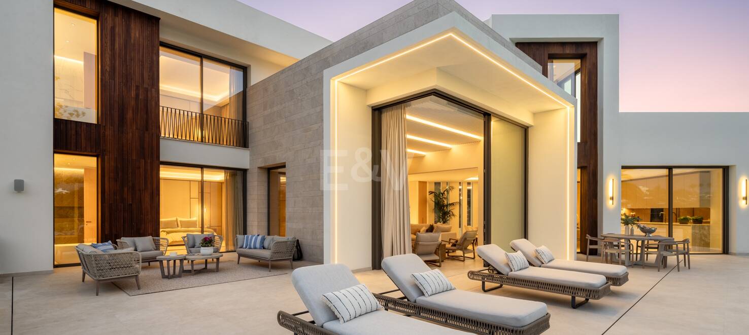 Lyx modern design Villa Frontline Golf i Las Brisas