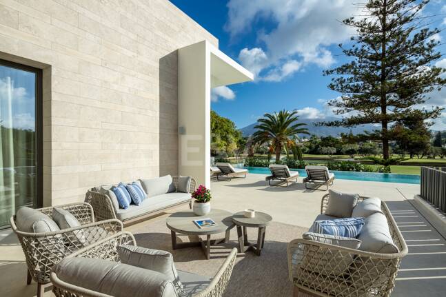 Lyx modern design Villa Frontline Golf i Las Brisas