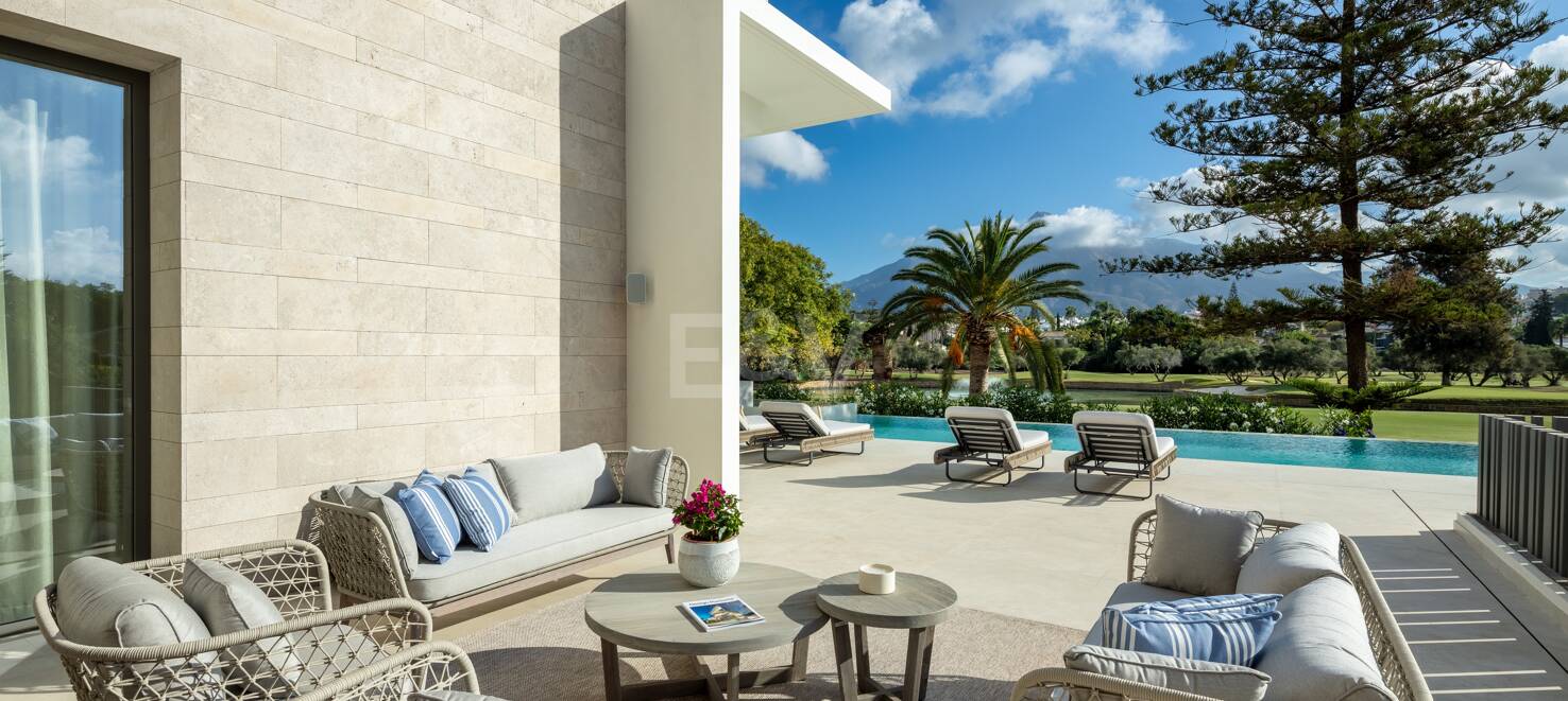Lyx modern design Villa Frontline Golf i Las Brisas