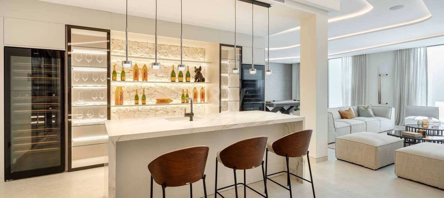 Lyx modern design Villa Frontline Golf i Las Brisas