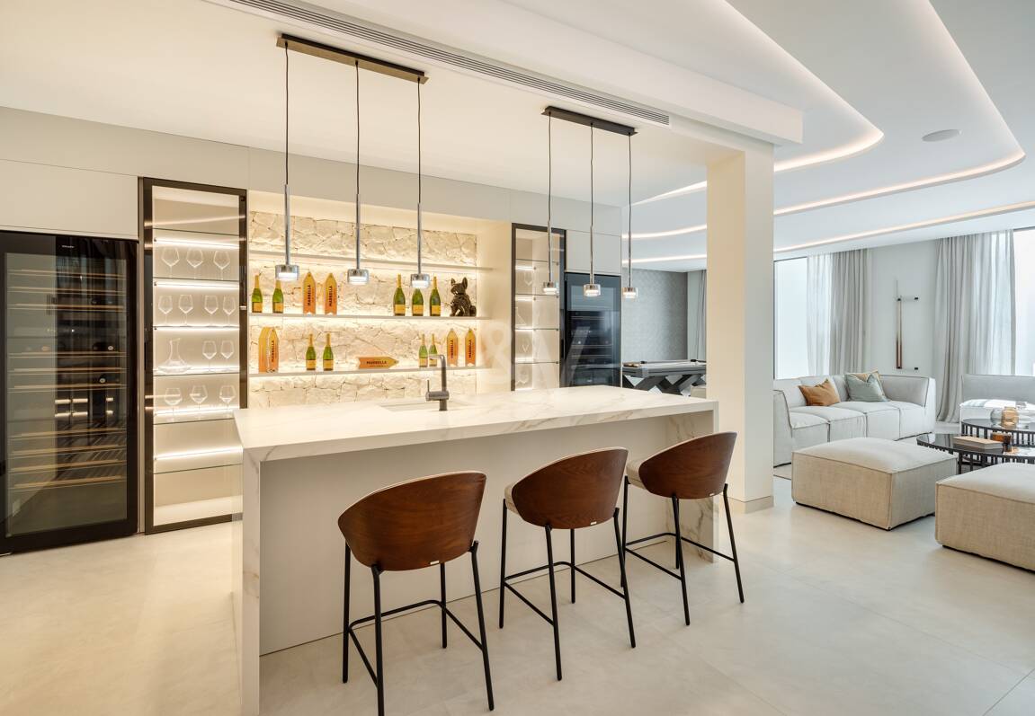 Lyx modern design Villa Frontline Golf i Las Brisas