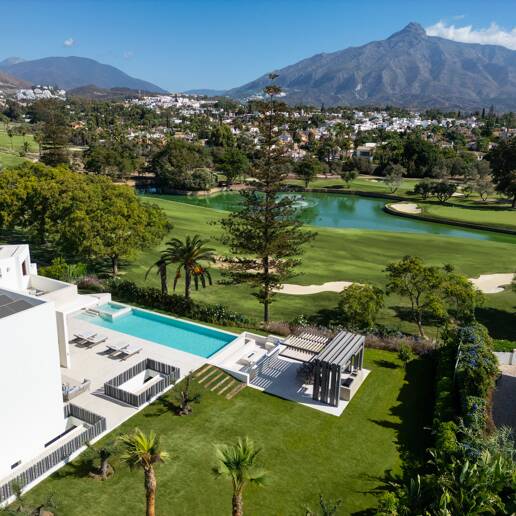 Lyx modern design Villa Frontline Golf i Las Brisas