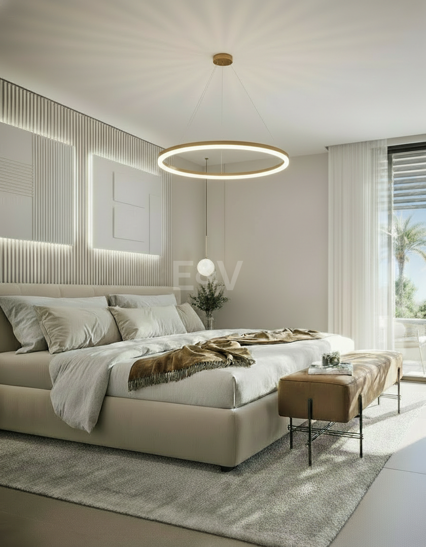 Villa contemporánea sobre plano en una gran parcela con vistas al mar en uno de los enclaves más prestigiosos de Marbella