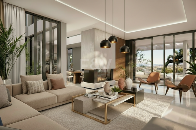 Moderne Off-Plan-Villa auf großem Grundstück mit Meerblick in einer der exklusivsten Enklaven Marbellas