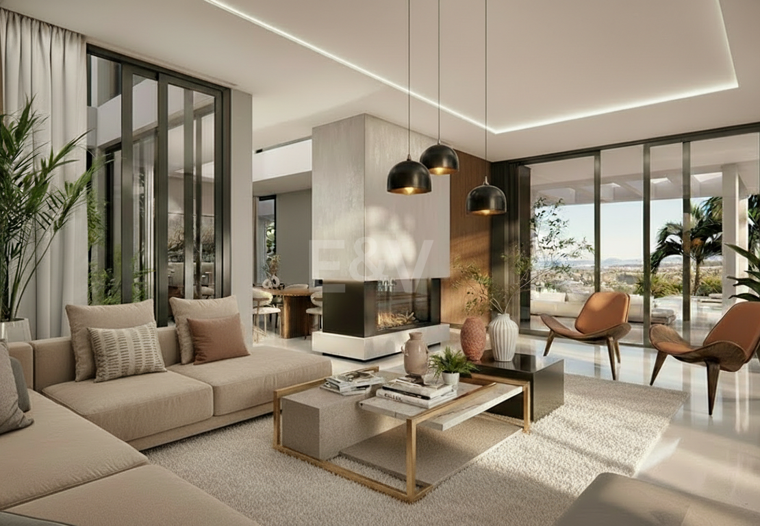 Moderne Off-Plan-Villa auf großem Grundstück mit Meerblick in einer der exklusivsten Enklaven Marbellas