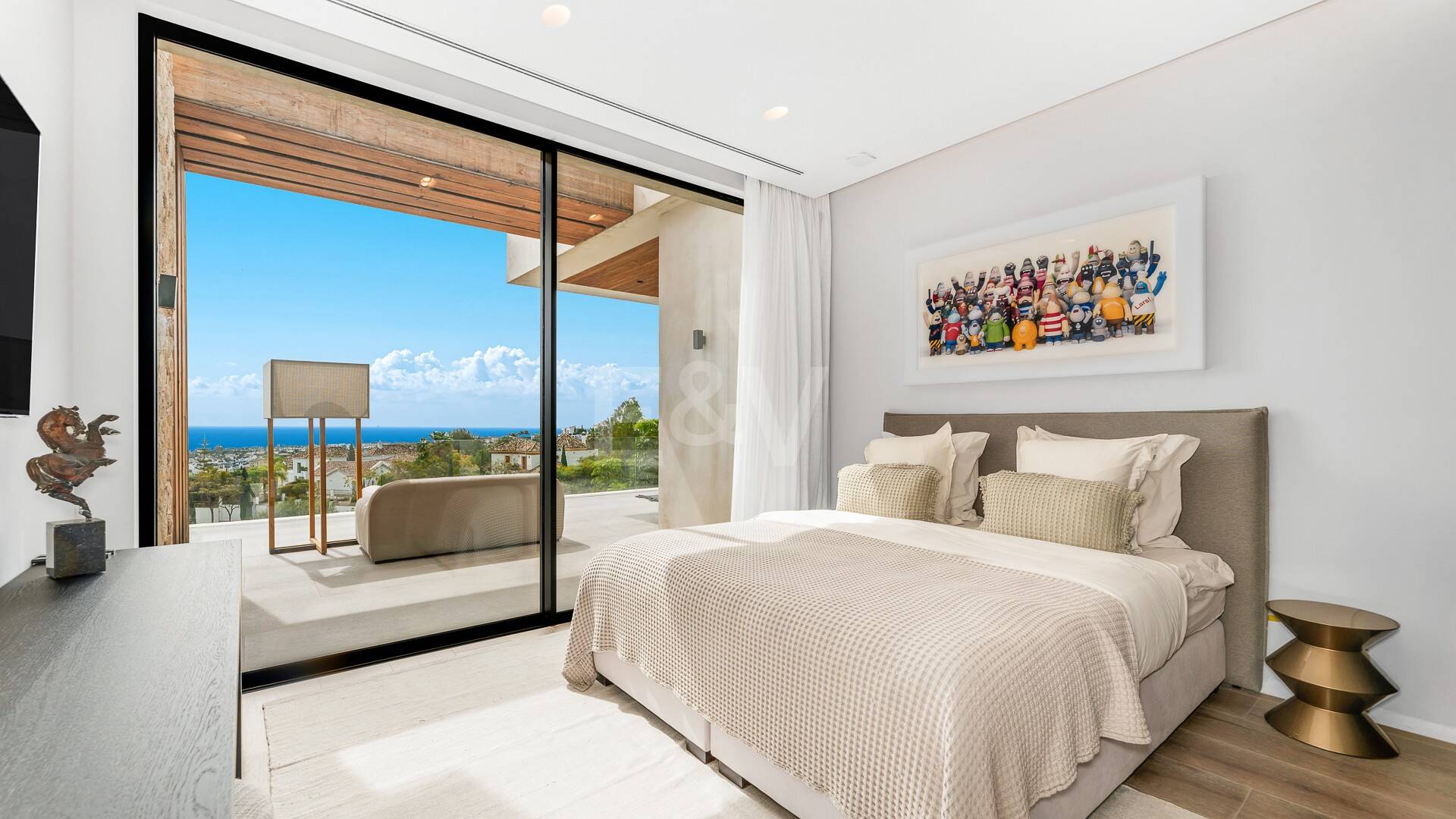 Spektakulär villa i Los Flamingos med panoramautsikt över havet