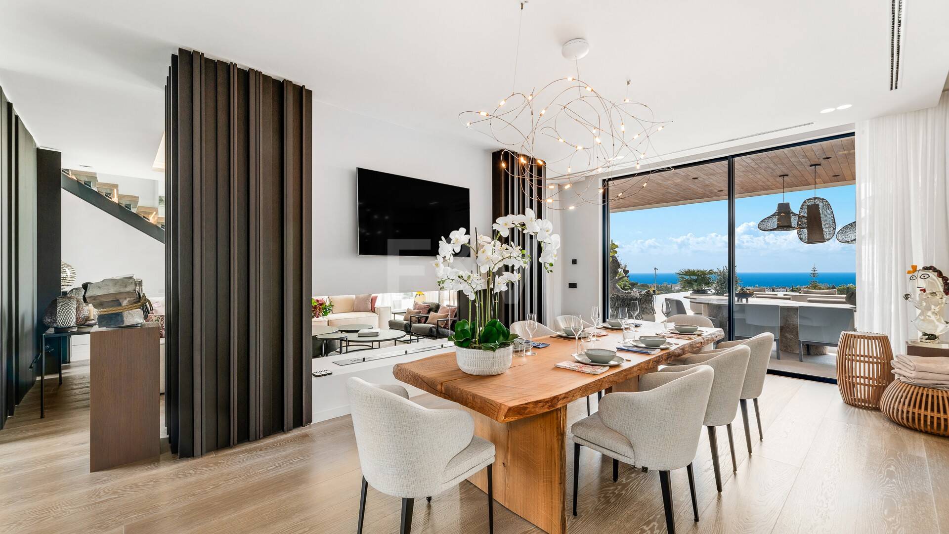 Spektakulär villa i Los Flamingos med panoramautsikt över havet