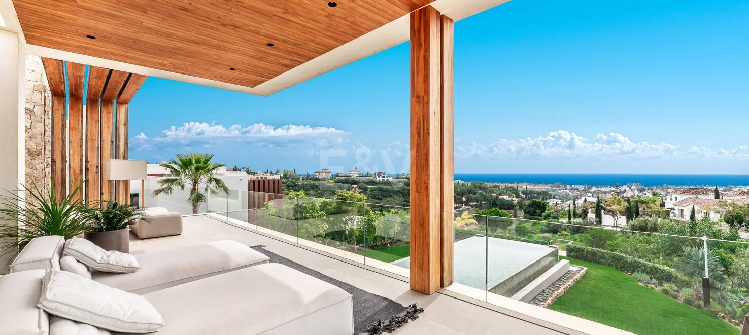 Spektakulär villa i Los Flamingos med panoramautsikt över havet
