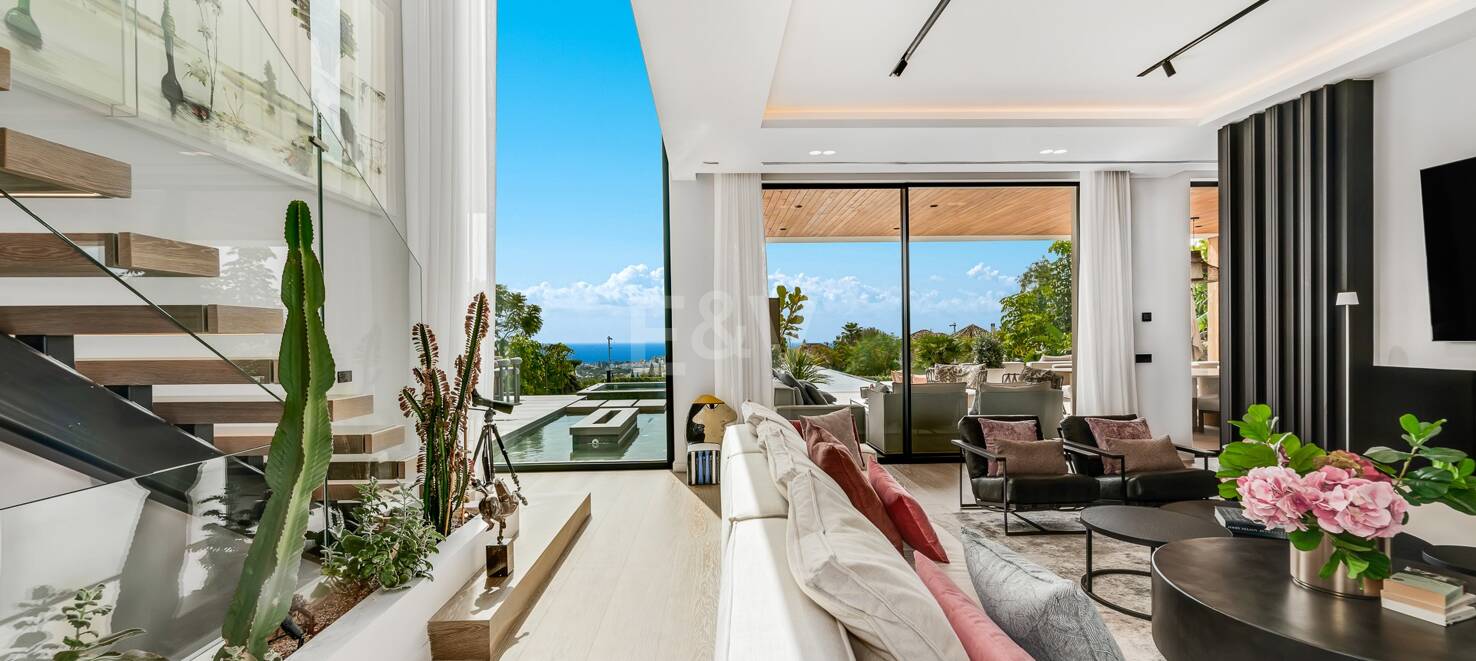Spektakulär villa i Los Flamingos med panoramautsikt över havet